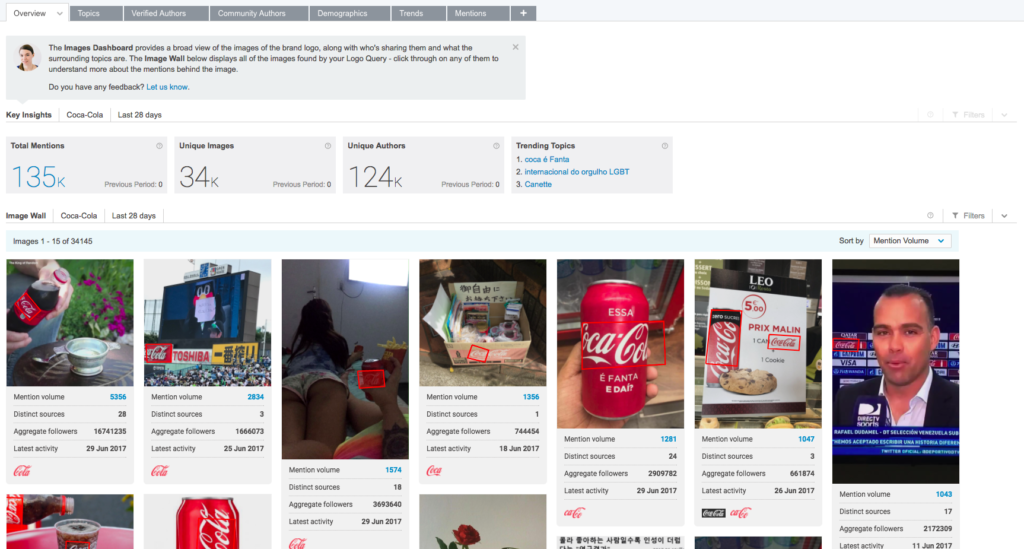 brandwatch bilderkennung image insights examples coca cola